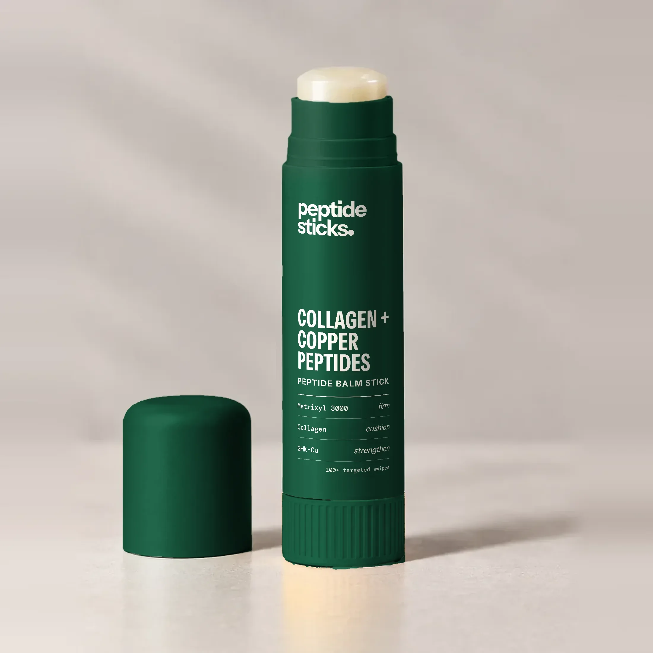The Collagen + Copper Stick twisted up
